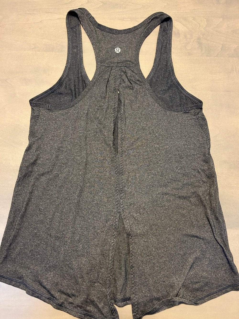 lululemon athletica split back Grey Racerback Tank